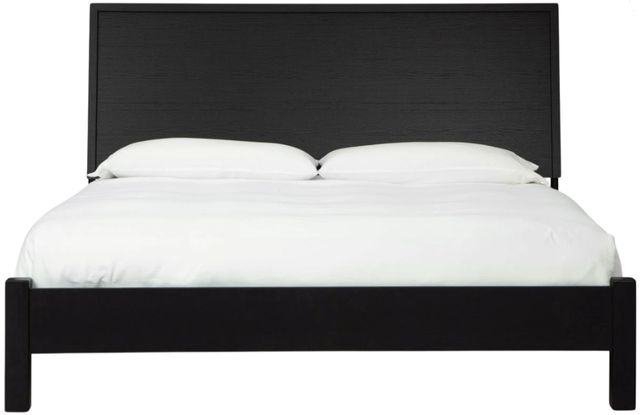 Signature Design by Ashley® Danziar Black Queen Panel Bed-2