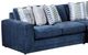 Fusion Furniture 3-Piece Elise Ink L-Shape Sectional-1