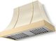 La Cornue CornuFé Cascade 44" Morning Dew Mounted Range Hood with Polished Brass Trim-0