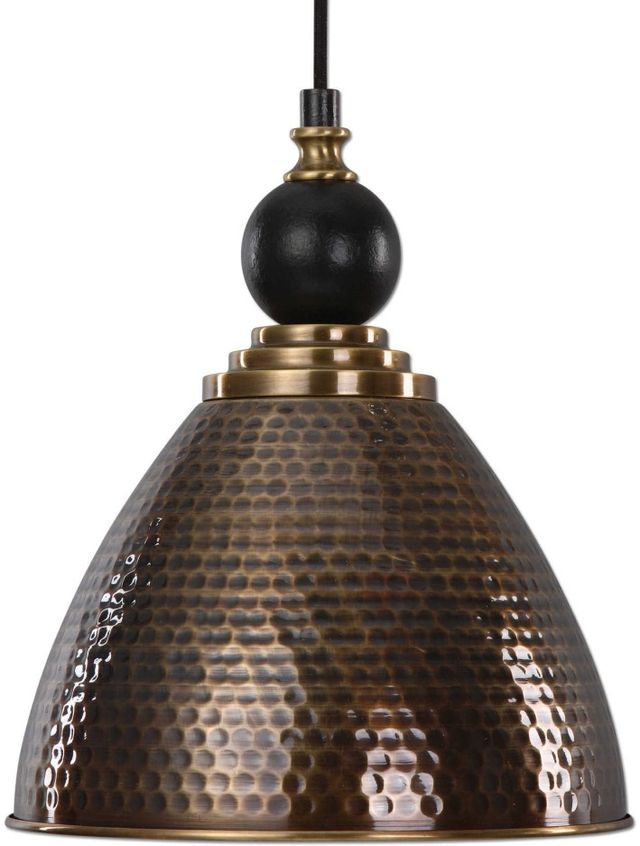 Uttermost® Adastra Antique Brass 1-Light Pendant-0