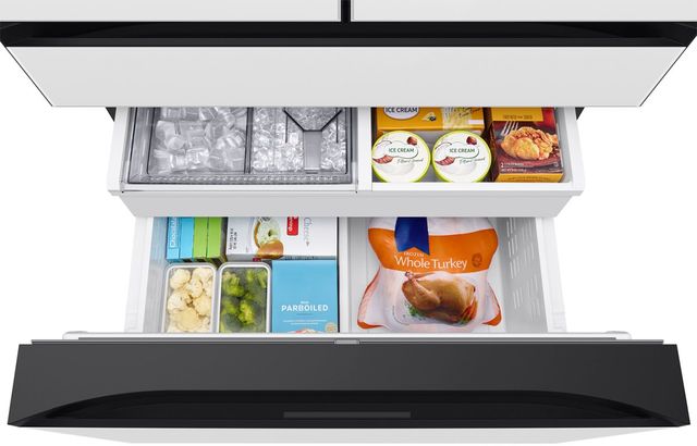 Samsung Bespoke 36" 28.6 Cu. Ft. White Glass French Door Refrigerator with AI Family Hub™+ and AI Vision Inside™-4