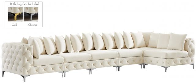 Meridian Furniture Tremblay 6-Piece Cream 169" Modular Sectional-0