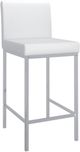 Inspire™ Porto White/Chrome 26" Counter Stool, Set Of 2-0