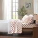 Olliix by True North by Sleep Philosophy Pink French Bulldog Queen Cozy 100% Cotton Flannel Printed Sheet Set-3