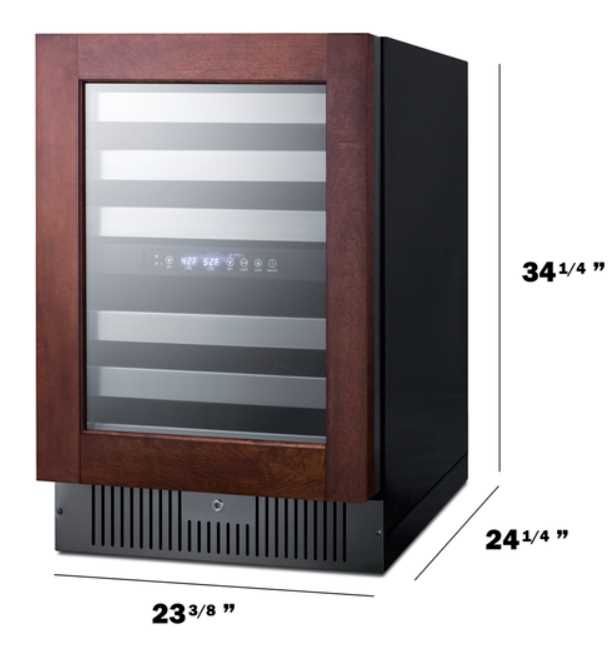 Summit® 24" Panel Ready Built In Wine Cooler-3