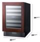 Summit® 24" Panel Ready Built In Wine Cooler-3