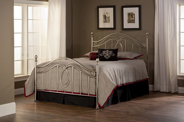 HH2 Home Milano Antique Pewter King Duo Panel Headboard-1