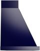 Ilve® Nostalgie II Noblesse 48" Midnight Blue Wall Mounted Range Hood with Brass Trim-2