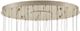 Currey & Company Glace Multi-Drop Painted Silver Pendant Lighting-1