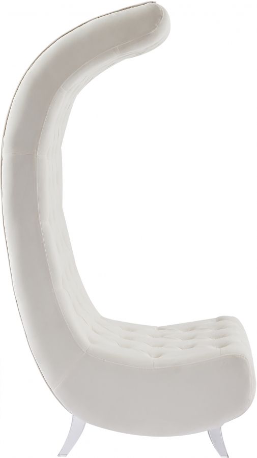 Meridian Furniture Crescent Cream Accent Chair-1