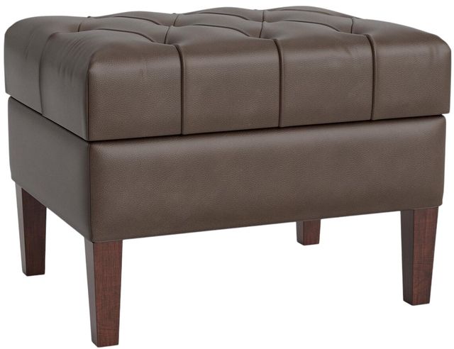 Bassett® Furniture Customizable Dover Leather Medium Rectangle Ottoman-0