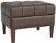 Bassett® Furniture Customizable Dover Leather Medium Rectangle Ottoman-0