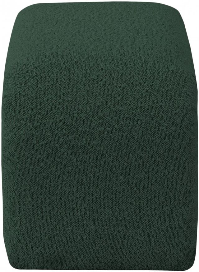 Meridian Furniture Niagara Green 28" Boucle Fabric Bench-2