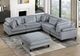 Homelegance® Robstown 6-Piece Gray 120" Modular Sectional with Ottoman-1