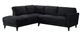 Mazin Furniture Dorian 2-Piece Black Left-Arm Facing Loveseat Sectional and Chaise-0