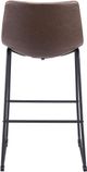 Zuo® Modern Smart 2-Piece Vintage Espresso Bar Stool Set-3