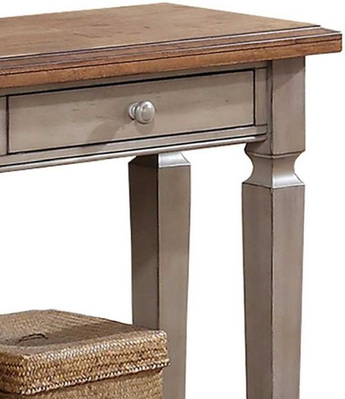 Winners Only® Barnwell Brown Top Sofa Table with Gray Base-2
