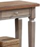 Winners Only® Barnwell Brown Top Sofa Table with Gray Base-2