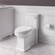 American Standard Town Square® S White One-Piece Chair Height Right-Hand Trip Lever Elongated Toilet with Seat 1.28 gpf/4.8 Lpf-1