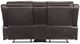 Homelegance® Yerba Dark Brown Double Manual Reclining Loveseat with Console-3