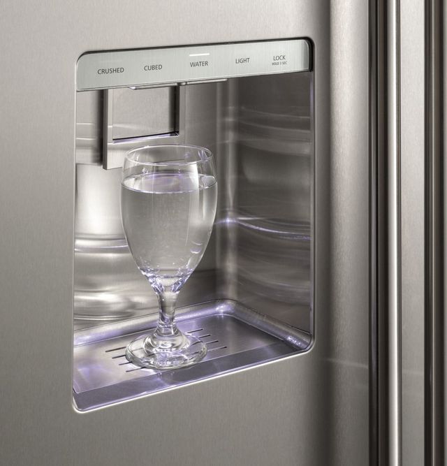 Monogram® 48 in. 28.6 Cu. Ft. Stainless Steel Built In Counter Depth Side-by-Side Refrigerator-3