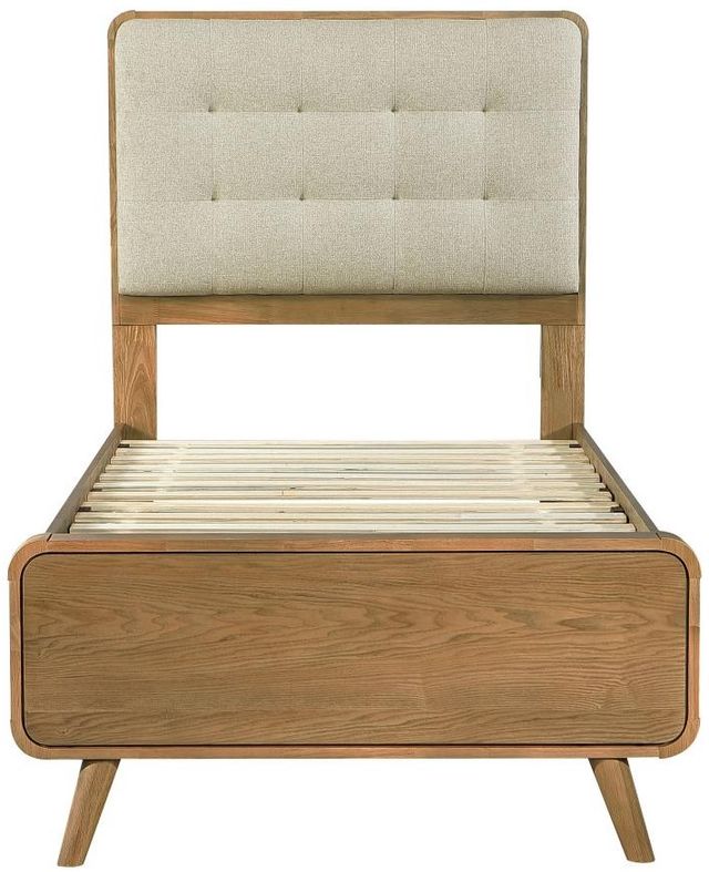 Coaster® Robyn Cool Beige/Light Ash Twin Platform Bed -2