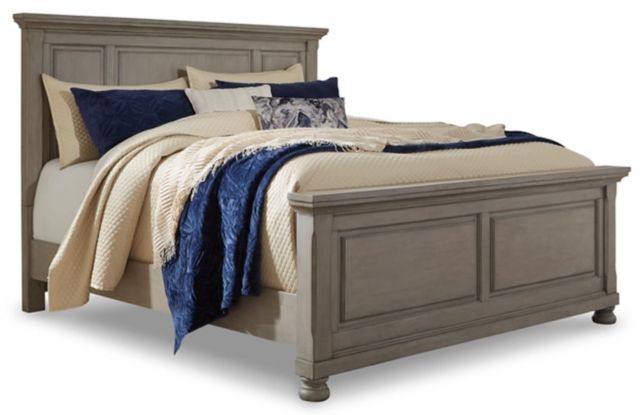 Signature Design by Ashley® Lettner 5-Piece Light Gray Queen Panel Bed Set-1