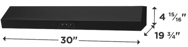 Frigidaire® 30" Black Under Cabinet Range Hood-1