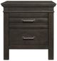 Mazin Furniture Blaire Farm Charcoal Gray Nightstand-0