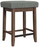 Elements International Santa Barbara 3-Piece Dark Gray/Walnut Dining room Set-5