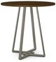 Amisco Customizable Dirk Walnut Veneer Bar Table with 42" Tabletop-0