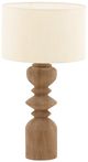 Dovetail Furniture Lanier Light Brown and Natural Table Lamp-0