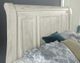 Vaughan-Bassett Rustic Hills Weathered White King Sleigh Headboard-2