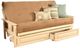 Kodiak Furniture Monterey Suede Peat/Antique White Full Storage Futon with Mattress-0