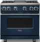 Viking® 7 Series 36" Slate Blue Pro Style Natural Gas Range with 12" Reversible Griddle-3