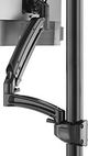 Chief® Kontour™ K1P Series Black Dynamic Pole Mount Reduced Height, 1 Monitor-1