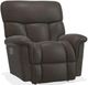 La-Z-Boy® Mateo Charcoal Leather Power Rocking Recliner with Headrest-0