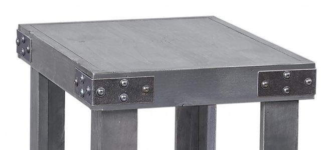 aspenhome® Industrial Smokey Grey Chairside Table-1