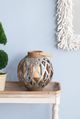 A & B Home Brown/Silver Round Small Shanghai Lantern-4