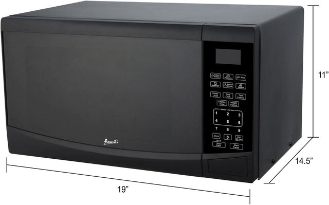 Avanti® 0.9 Cu. Ft. Black Countertop Microwave-5