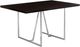 Monarch Specialties Inc. Espresso Dining Table with Chrome Base-0
