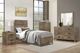 Mazin Furniture Mandan Weathered Pine Twin Panel Bed-2