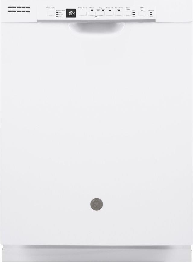 GE® 24" Built In Dishwasher-White-0