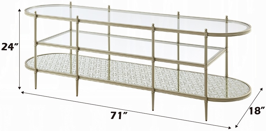 Acme Furniture Zaba TV Stand - Thumbnail 5