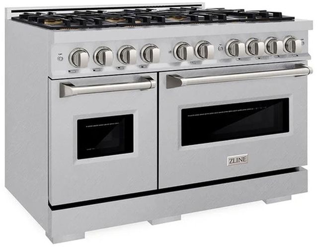 ZLINE 48" 6.7 cu. ft. Gas Range with 8 Burner DuoPro™ Cooktop and Dual Ovens in Satin Stainless Steel -2