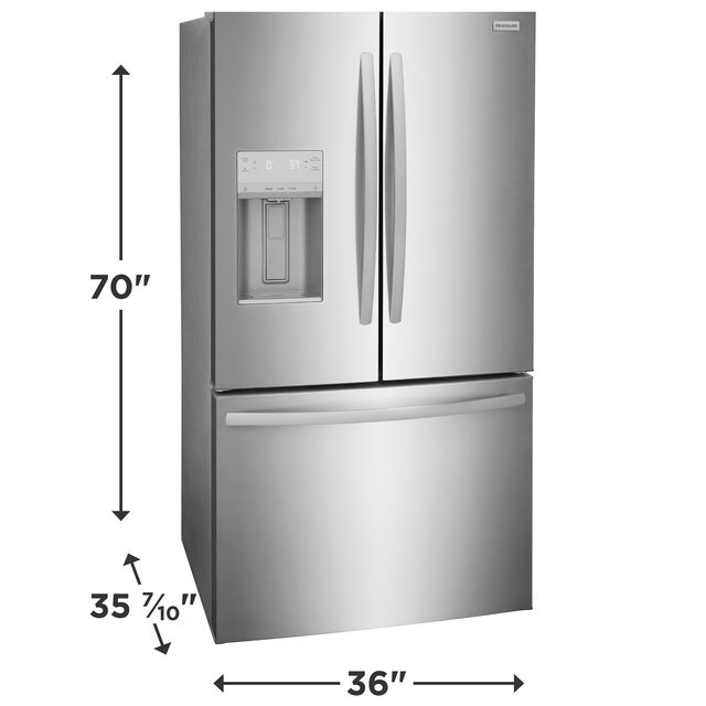 Frigidaire® 36'' 27.8 Cu. Ft. EasyCare™ Stainless Steel French Door Refrigerator-3