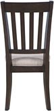 Jofran Inc. Brentwood Arbor Oak Upholstered Dining Side Chair-2