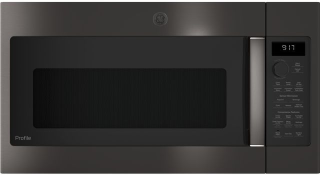 GE Profile™ 1.7 Cu. Ft. Black Stainless Steel Over The Range Microwave-0