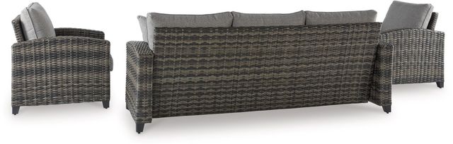 Signature Design by Ashley® Oasis Court 4-Piece Gray Outdoor Set-2
