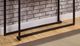 Furniture of America® Izar White Sofa Table with Gun Metal Base -3